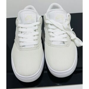 Nike SB Check Canvas Light Bone White 905373-002 Size 4Y / Women's 5.5 Skate